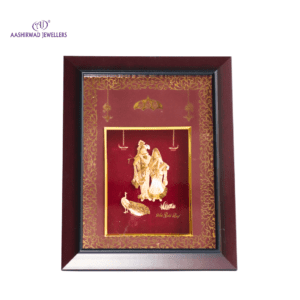 Radha Krishna Gold Leaf Frame