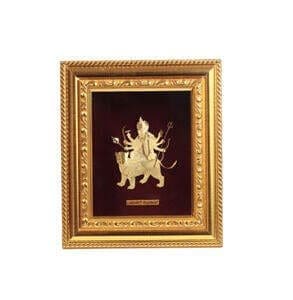 Durga Maa Gold Frame