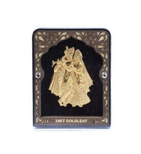 Radha Krishna Gold Leaf Frame