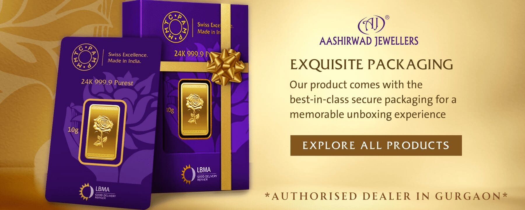 24K 999.9 pure gold bar packaging