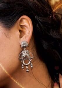 Oxodised Silver Earrings