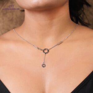 Silver Love Theme Necklace