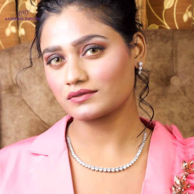 Solitaire Silver Necklace