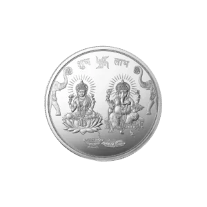 Ganesh Lakshmi ji 999.9 Purity 10 gm Silver Coin