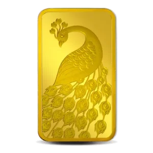 PEACOCK 24K (999.9) 10 GM GOLD BAR