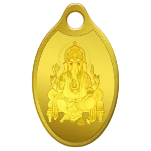 LORD GANESHA GOLD PENDANT 24K (999.9) 2 GM