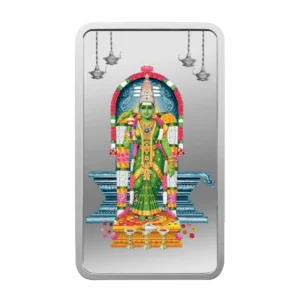 Goddess Meenakshi (999.9) Purity 50 gm Silver Bar