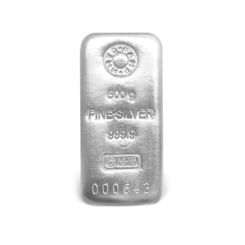 MMTC Purest 500 gm Casted Silver Bar