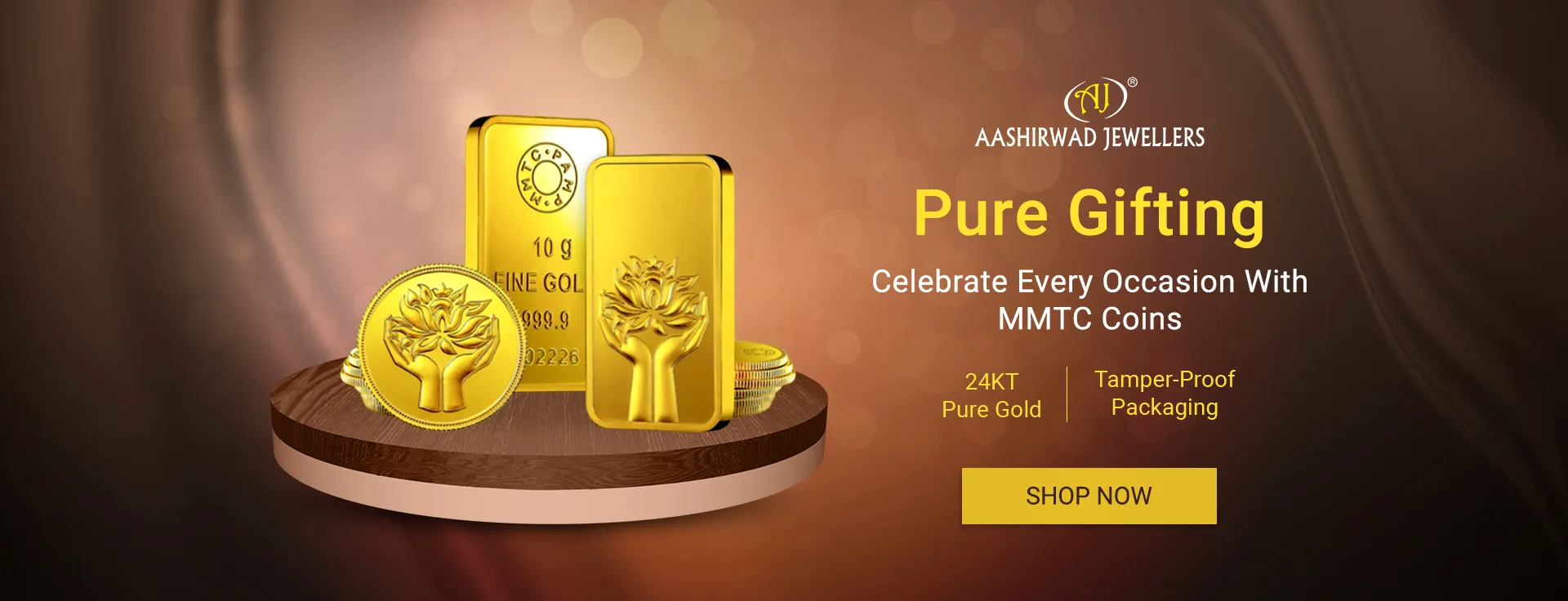 MMTC Gold and Silver Coin Gurgaon - Aashirwad Jewellers